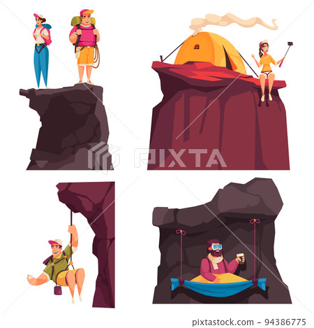 Climber Alpinist Design Concept 94386775