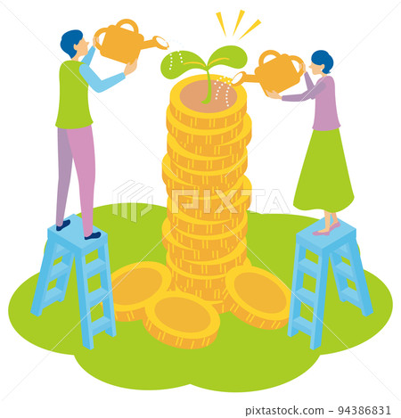 A couple thinking about asset management with reserve investment 94386831