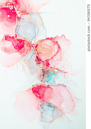 Marble ink abstract art from meticulous original painting abstract background Marble ink abstract art from meticulous original painting abstract background 94386870