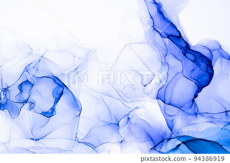 Marble ink abstract art from exquisite original painting for abstract background 94386919