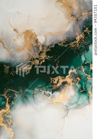 Marble ink abstract art from exquisite original painting for abstract background Marble ink abstract art from exquisite original painting for abstract background 94387101
