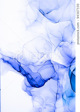 Marble ink abstract art from exquisite original painting for abstract background 94387330