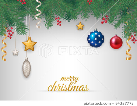 Christmas Balls Background 94387772
