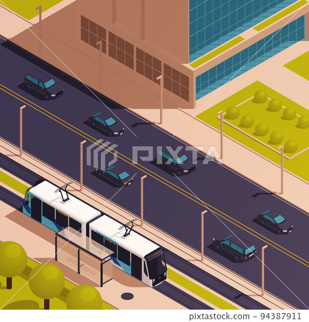 City Public Transport Isometric 94387911