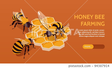 Beekeeping Horizontal Banner 94387914