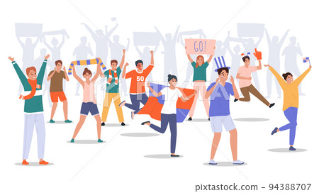 Fans Flat Composition Fans Flat Composition 94388707