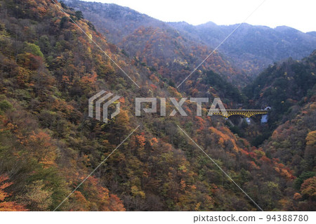 Autumn leaves in Chichibu Takigawa Valley Autumn leaves in Chichibu Takigawa Valley 94388780