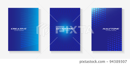 使用半色調圖案、背景材料的封面設計 94389307