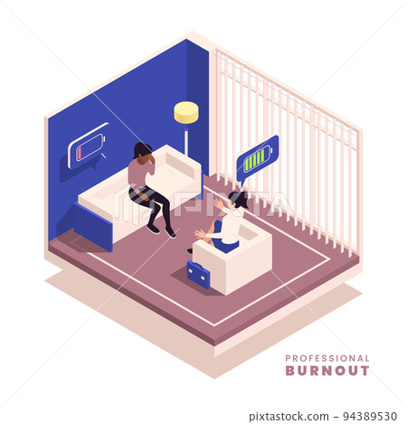 Burnout Syndrome Isometric 94389530