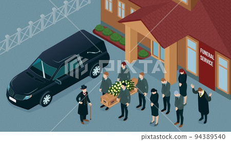 Isometric Funeral Service 94389540