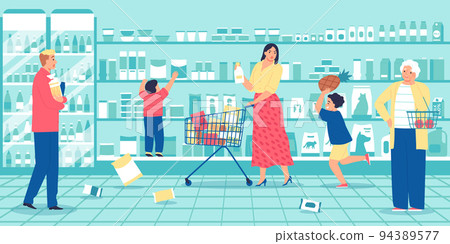 Childhood Pranks Flat Background 94389577