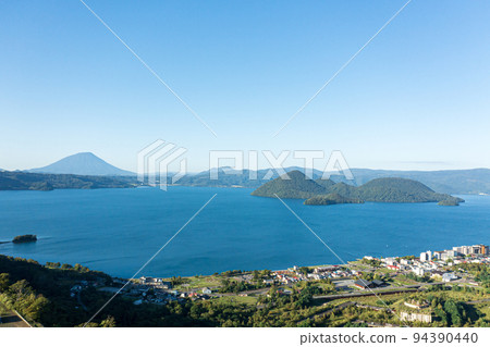 Drone aerial photography Image of Candle Rock Tourism image of Yoichi Town, Hokkaido 94390440