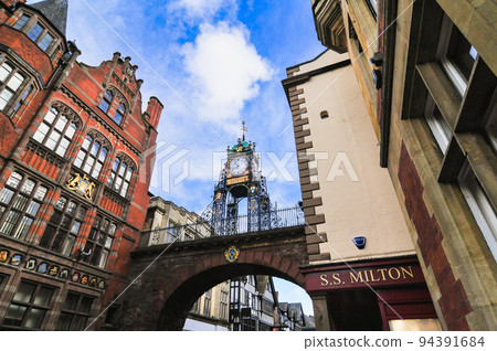 England Chester Eastgate Clock Tower England Chester Eastgate Clock Tower 94391684