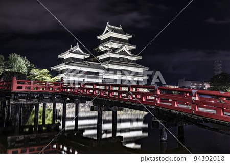 National Treasure Matsumoto Castle Night face 94392018