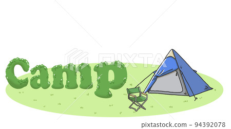 Camp logo illustration Camp logo illustration 94392078