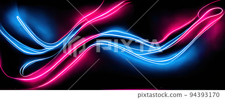 abstract neon colored lines wall background, neon blue and pink colors abstract neon colored lines wall background, neon blue and pink colors 94393170