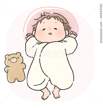 睡覺的嬰兒嬰兒新生兒 94393592