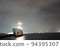 night view and cruise ship 94395307