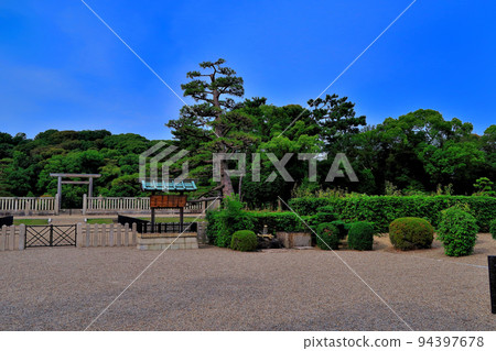 Kansai, Osaka, Mozu, Furuichi Burial Mounds, World Heritage, View of the Worship Place Square of Emperor Nintoku Mausoleum, Sakai City (1) 94397678
