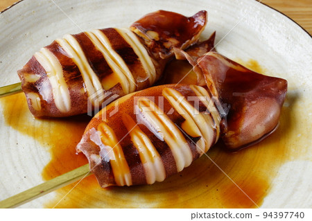 Grilled Squid Squid 94397740