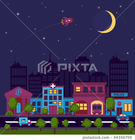 City scape night background City scape night background 94398709