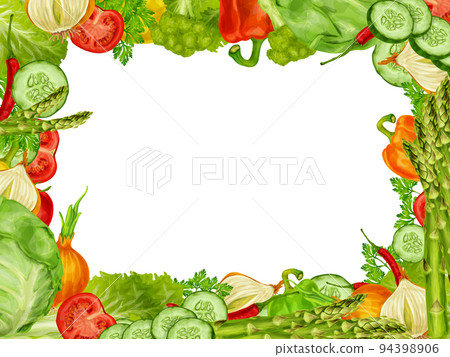Vegetables set frame 94398906