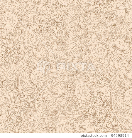Ornamental seamless pattern Ornamental seamless pattern 94398914