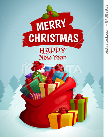 Christmas bag poster Christmas bag poster 94398915