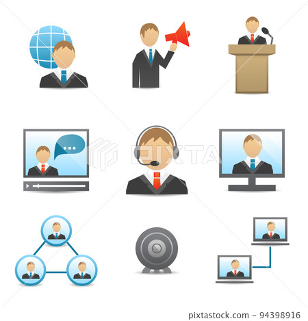 Business People Icons Set Business People Icons Set 94398916