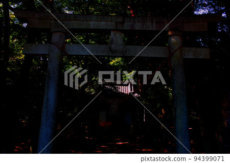 Torii at Senbonmatsu Shrine in the early afternoon Torii at Senbonmatsu Shrine in the early afternoon 94399071