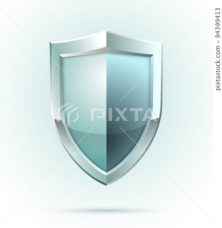 Blank shield security icon 94399413