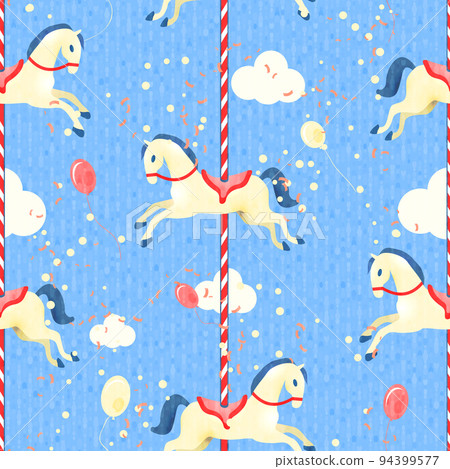 Amusement park seamless pattern 94399577