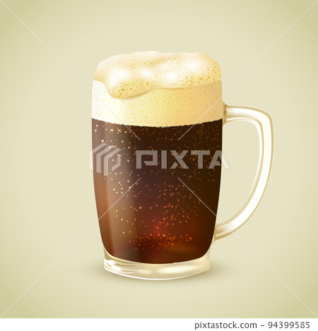 Mug of dark beer emblem Mug of dark beer emblem 94399585