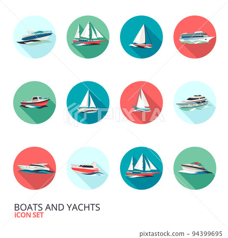 Boats Icons Set 94399695