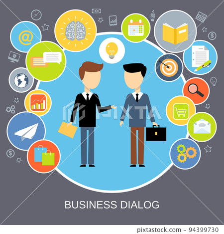 Business dialog concept Business dialog concept 94399730