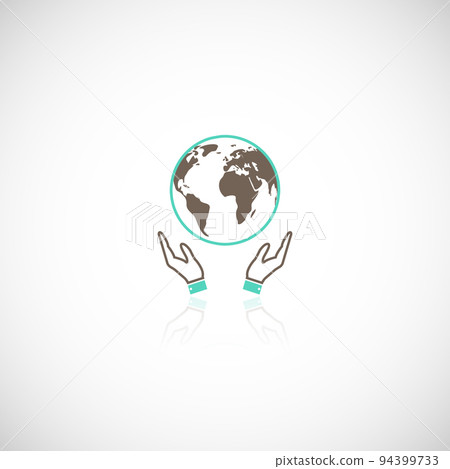 Earth hands icon 94399733