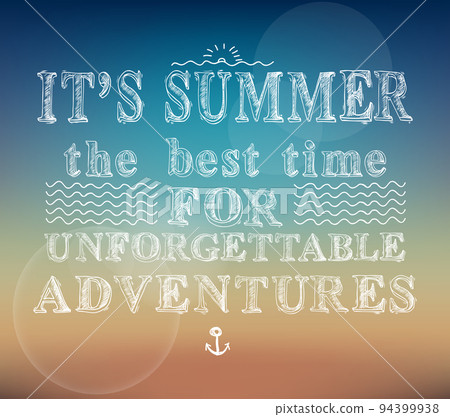 Summer adventures poster 94399938