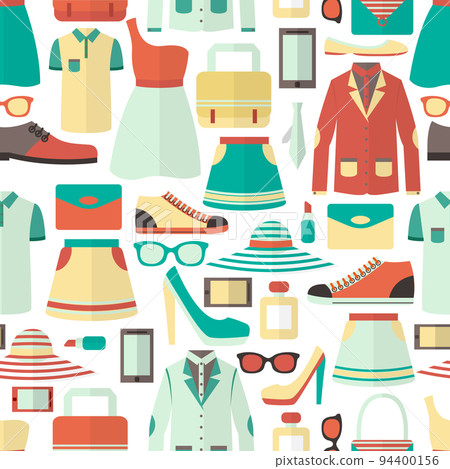 Shopping seamless pattern 94400156