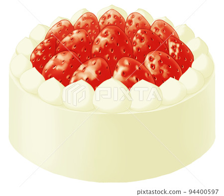 One point of strawberry decoration whole cake 94400597