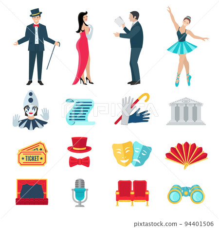 Theater Icons Set 94401506
