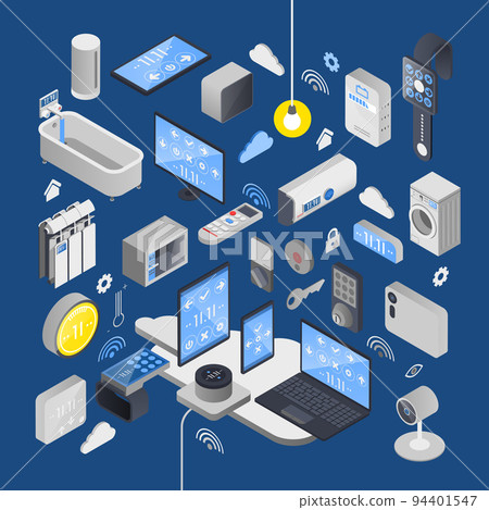 IOT Internet Of Things Isometric Composition 94401547