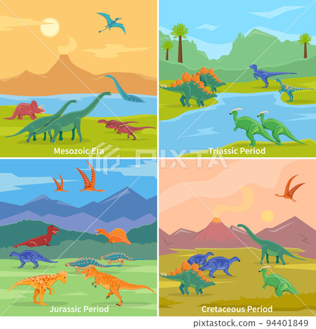 Dinosaurs 2x2 Design Concept Dinosaurs 2x2 Design Concept 94401849