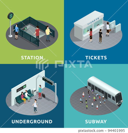 Subway Isometric Design Subway Isometric Design 94401995