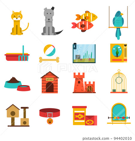 Pets Icons Set 94402010