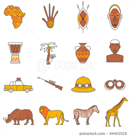 Safari Icons Set 94402028