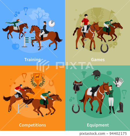 Horse Rising Sport 2x2 Design Concept 94402175