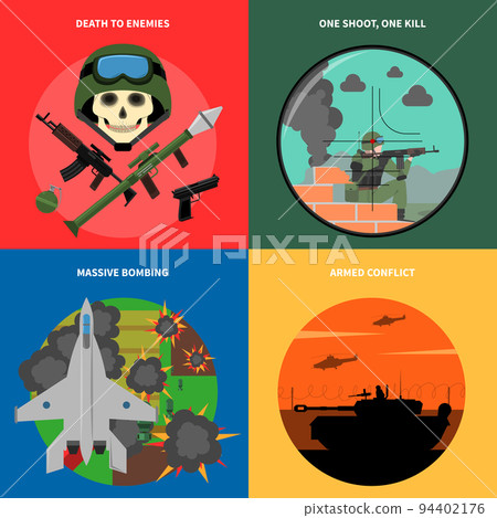 War Icons Set 94402176