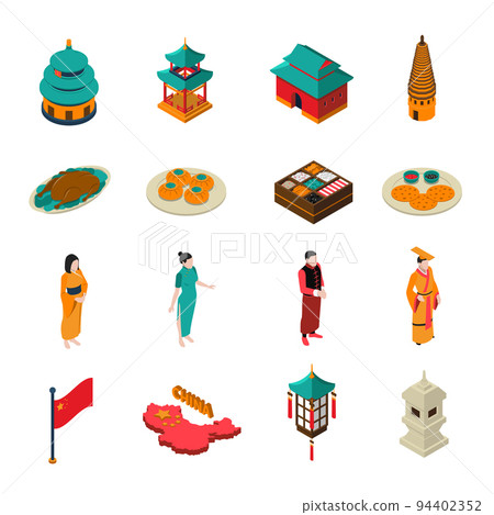 China Isometric Touristic Set 94402352
