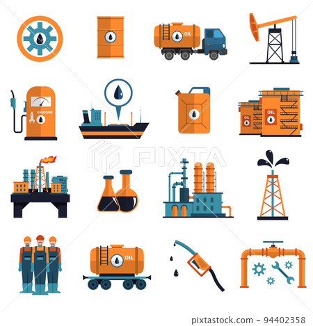 Oil Icons Set Oil Icons Set 94402358