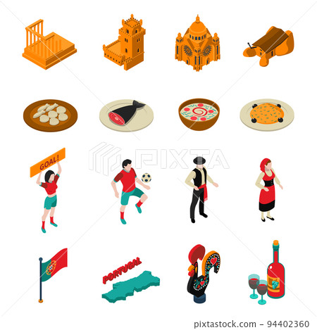 Portugal Icons Set Portugal Icons Set 94402360